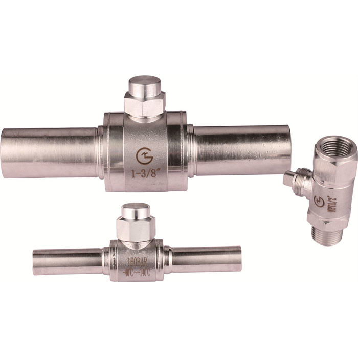 DN4DN40 CO2 صمام التبريد وإغلاق صمام الكرة نطاق الضغط 0