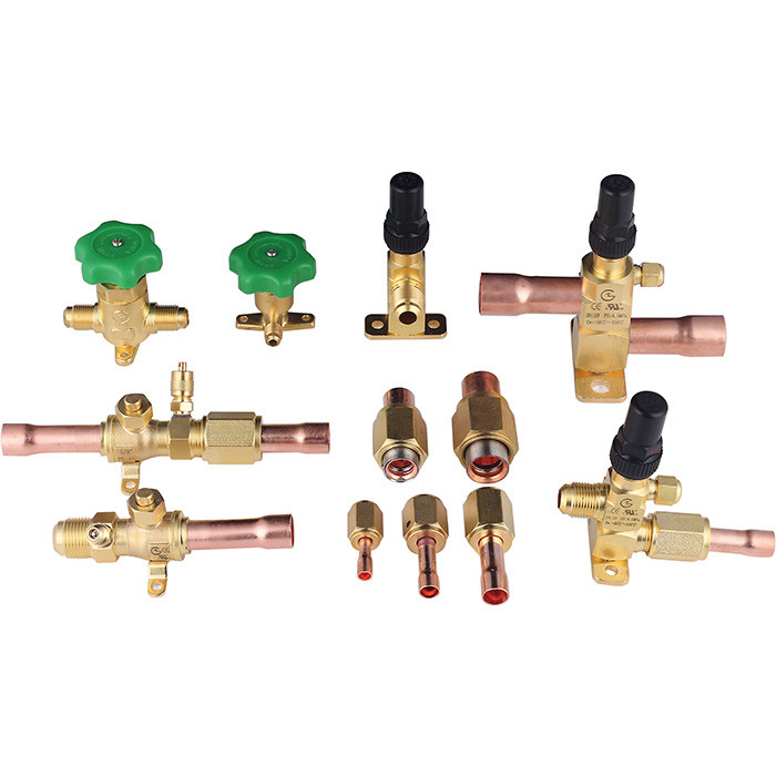 سهلة التثبيت صمام التبريد اليدوي المقاوم لدرجة الحرارة لـ CFC HCFC HFC R22 R410a R134a