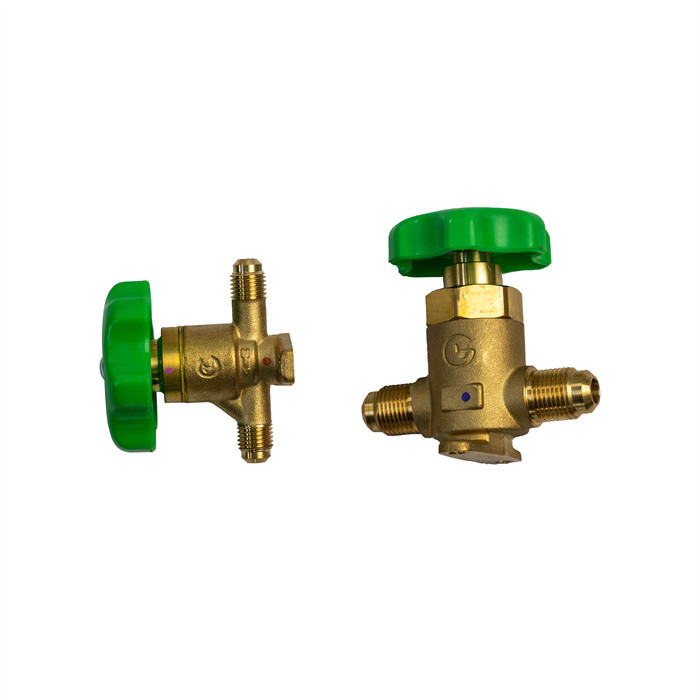 سهلة التثبيت صمام التبريد اليدوي المقاوم لدرجة الحرارة لـ CFC HCFC HFC R22 R410a R134a